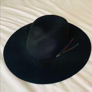Black Brim Hat - Size S/M